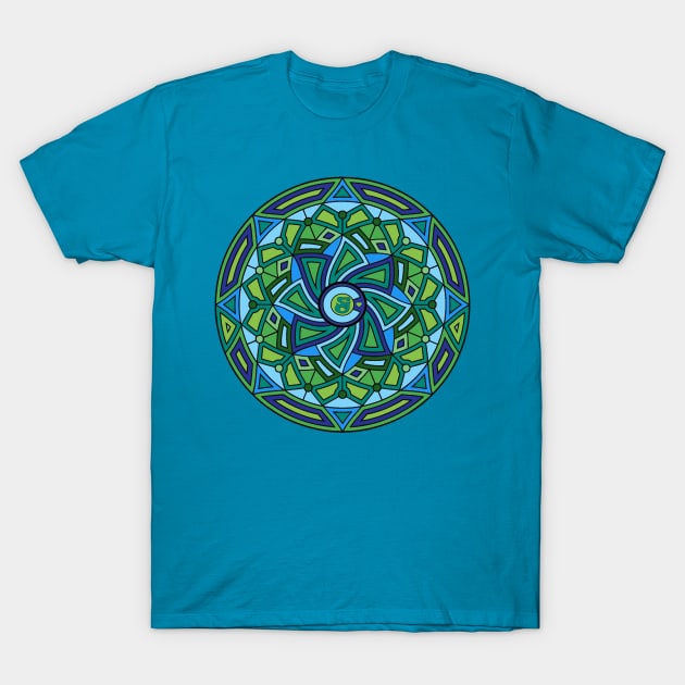 String Cheese Incident Sacred Mandala SCI Colorado Love 3 T-Shirt by Shayna